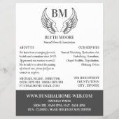Angel Wings, Funeral Home, Directors Flyer (Voorkant)