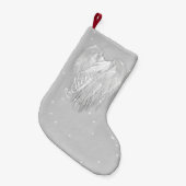 ANGEL WINGS 'Geloof' Heart Starry Sparkle Kleine Kerstsok (Voorkant (Hangend))