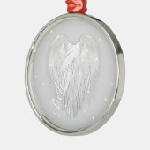 ANGEL WINGS 'Geloof' Heart Starry Sparkle Metalen Ornament (Links)