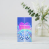 Angel Wings Gewikkeld rond een Visitekaartje van h (Staand voorkant)