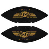 Angel Wings  Golden Name Initiaal Monogram American Football (Panelen)