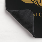 Angel Wings  Golden Name Initiaal Monogram Muismat (Hoek)