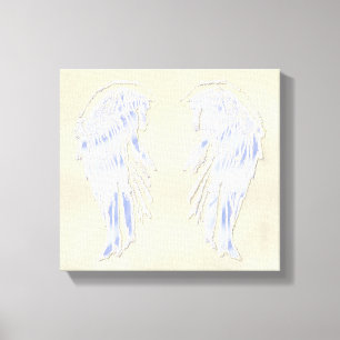 Angel Wings Gouden Muur Hangende Schilderij op Can Canvas Afdruk