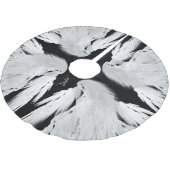 ANGEL WINGS Grey Touch Feathers Custom Monogram Kerstboom Rok (Gekanteld)