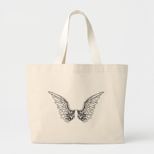 Angel Wings Grote Tote Bag (Voorkant)