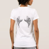Angel wings-hart t-shirt (Achterkant)