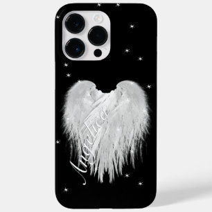 ANGEL WINGS Heart Black Sterrennacht Case-Mate iPhone 14 Pro Max Hoesje