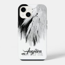 ANGEL WINGS HEART Black+White Slechts een half boz