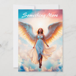 Angel wings heaven goddelijk goud mooie vlieg bedankkaart