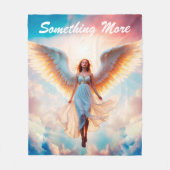 Angel wings heaven goddelijk goud mooie vlieg fleece deken (Voorkant)