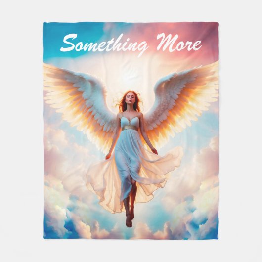 Angel wings heaven goddelijk goud mooie vlieg fleece deken (Voorkant)