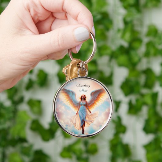 Angel wings heaven goddelijk goud mooie vlieg sleutelhanger (Hand)