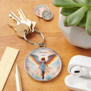 Angel wings heaven goddelijk goud mooie vlieg sleutelhanger
