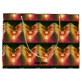 Angel Wings Heldere Kleurrijke Gift Bag Groot Cadeauzakje (Achterkant)