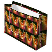 Angel Wings Heldere Kleurrijke Gift Bag Groot Cadeauzakje (Voorkant Gekanteld)