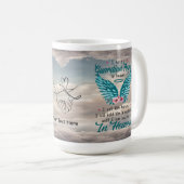 Angel Wings Husband Memorial Custom Mug Koffiemok (Voorkant rechts)