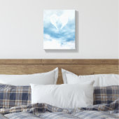 Angel Wings in Cloudy Blue Sky Canvas Afdruk (Insitu (Slaapkamer))