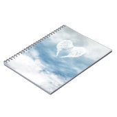 Angel Wings in Cloudy Blue Sky Notitieboek (Linkerzijde)