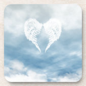 Angel Wings in Cloudy Blue Sky Onderzetter (Voorkant)
