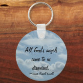 Angel Wings in het Sleutelhanger Clouds (Voorkant)