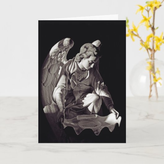 Angel Wings Kaart (Gele Bloem)