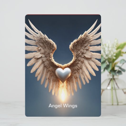 Angel Wings Kaart (Staand voorkant)