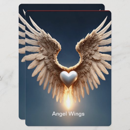 Angel Wings Kaart (Voorkant / Achterkant)