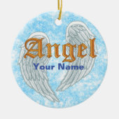 Angel Wings Keramisch Ornament (Voorkant)