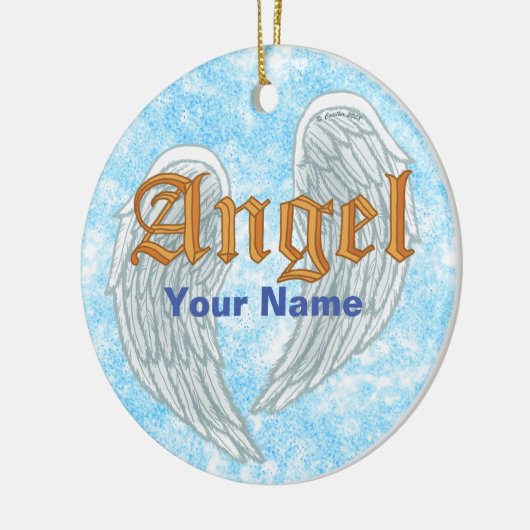 Angel Wings Keramisch Ornament (Links)