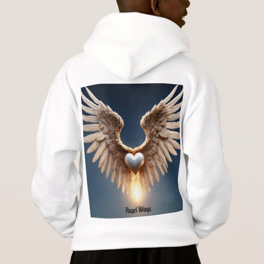 Angel Wings Kinderen Pullover Hoodie (Achterkant)