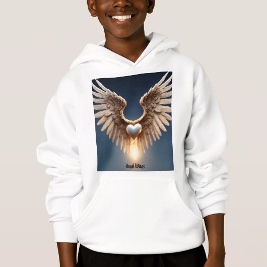 Angel Wings Kinderen Pullover Hoodie (Voorkant)