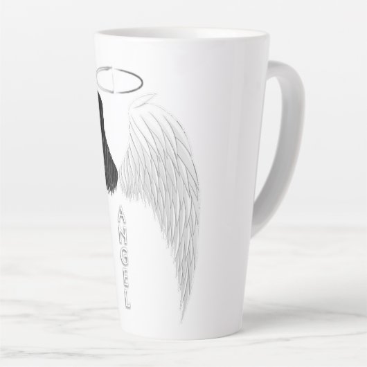 Angel wings latte mok (Rechterhoek)
