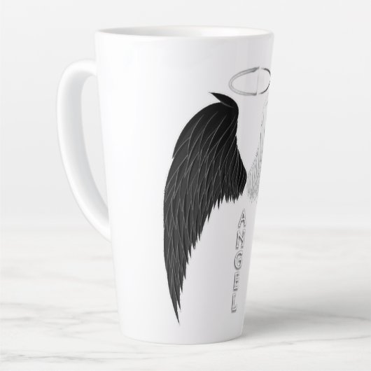 Angel wings latte mok (Linkerhoek)