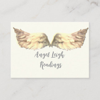 Angel Wings licht, Spiritueel, Reiki, visitekaartj Visitekaartje