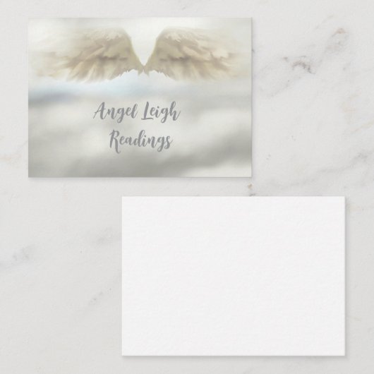 Angel Wings licht, Spiritueel, Reiki, visitekaartj Visitekaartje (Voorkant / Achterkant)