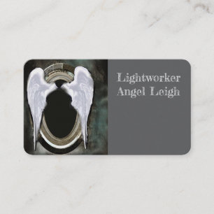 Angel Wings licht, Spiritueel, Reiki, visitekaartj Visitekaartje
