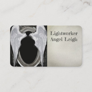 Angel Wings licht, Spiritueel, Reiki, visitekaartj Visitekaartje