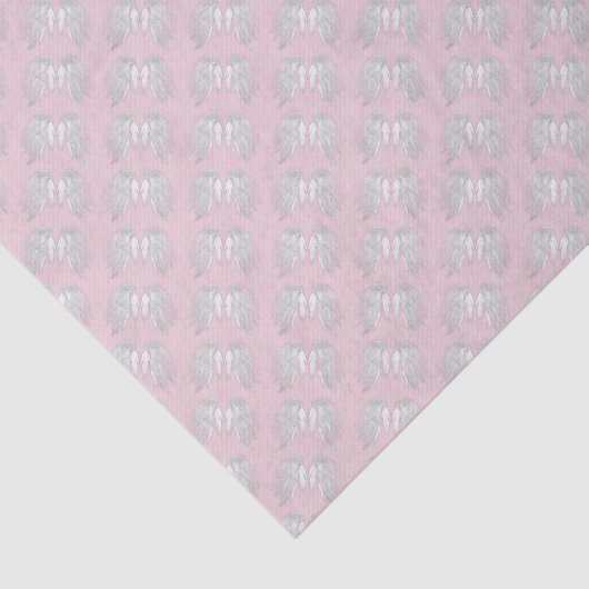ANGEL WINGS Light Pink  Patroon Tissuepapier (Detail)