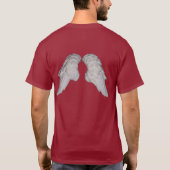 Angel Wings - Mannelijk (Kanteld) T-shirt (Achterkant)
