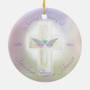 Angel Wings Memorial Custom Keramisch Ornament