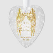 Angel Wings Memorial Loss of Loved One Kerstmis Ornament (voorkant)