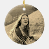 Angel Wings Memorial Loved One Kerstmis Keramisch Ornament (Achterkant)