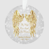 Angel Wings Memorial Loved One Kerstmis Ornament (voorkant)