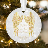 Angel Wings Memorial Loved One Kerstmis Ornament