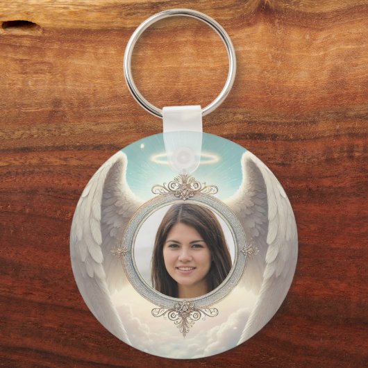 Angel Wings Memorial Sleutelhanger (Achterkant)