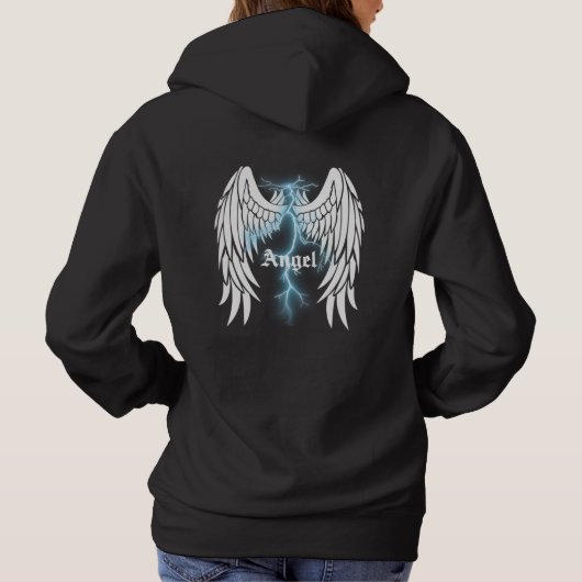 Angel Wings met bliksembout Hoodie (Achterkant)