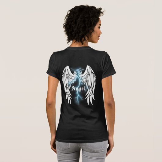 Angel Wings met bliksembout T-shirt (Achterkant volledig)