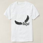 Angel Wings met tekst T-shirt (Design voorkant)