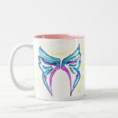 Angel wings-mok tweekleurige koffiemok (Links)