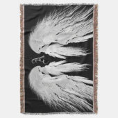ANGEL WINGS Monogram Black Deken (Voorkant Verticaal)